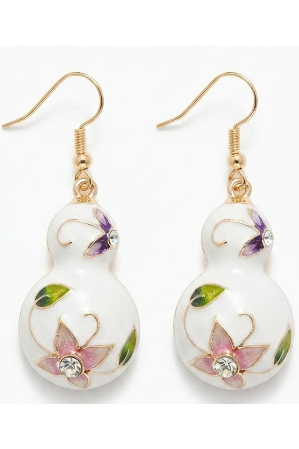 Enamel Hana Drop Earrings