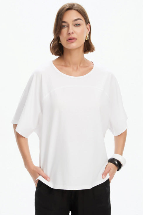 Wide Sleeve Yoke Tee