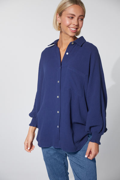 Midnight blue Sky shirt from haven