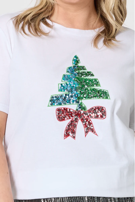 Sequin Christmas Tree Tee