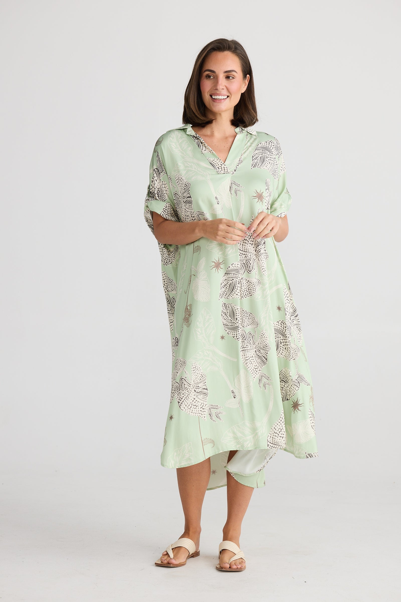 Canal Midi Overshirt Dress