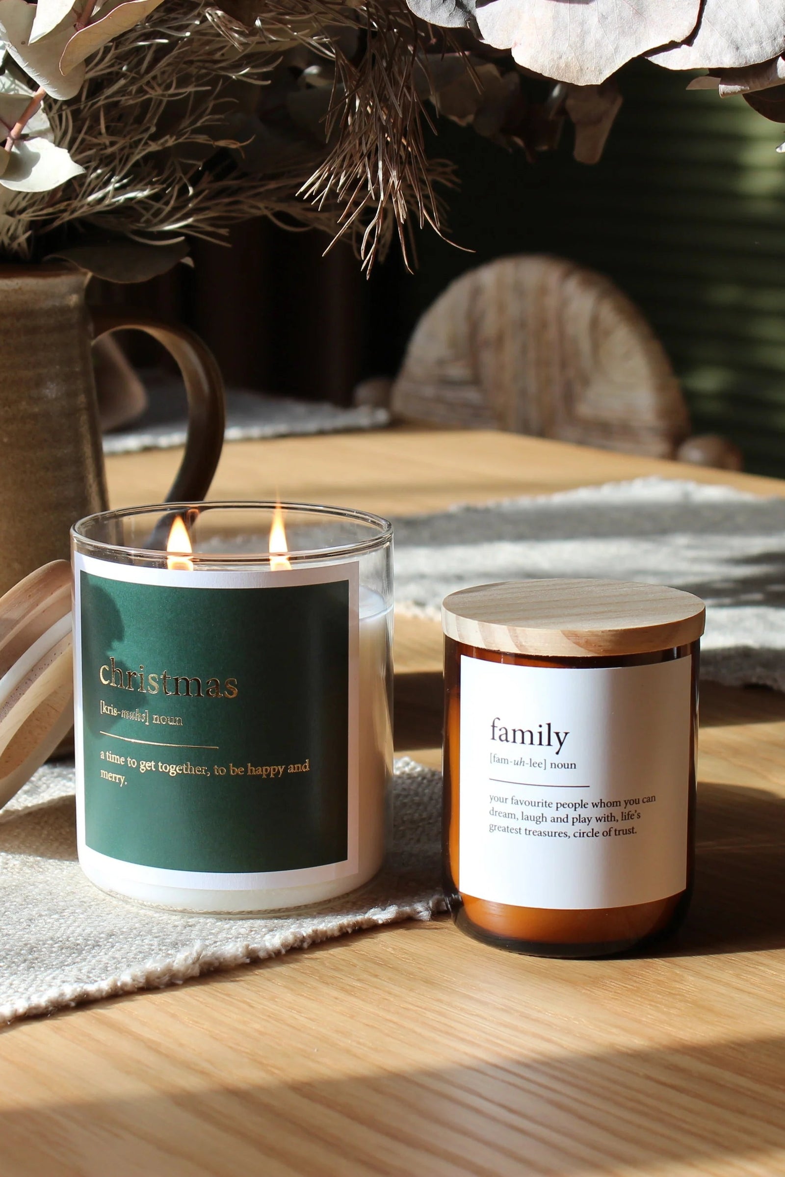 Goldie Dictionary Soul Christmas Candle