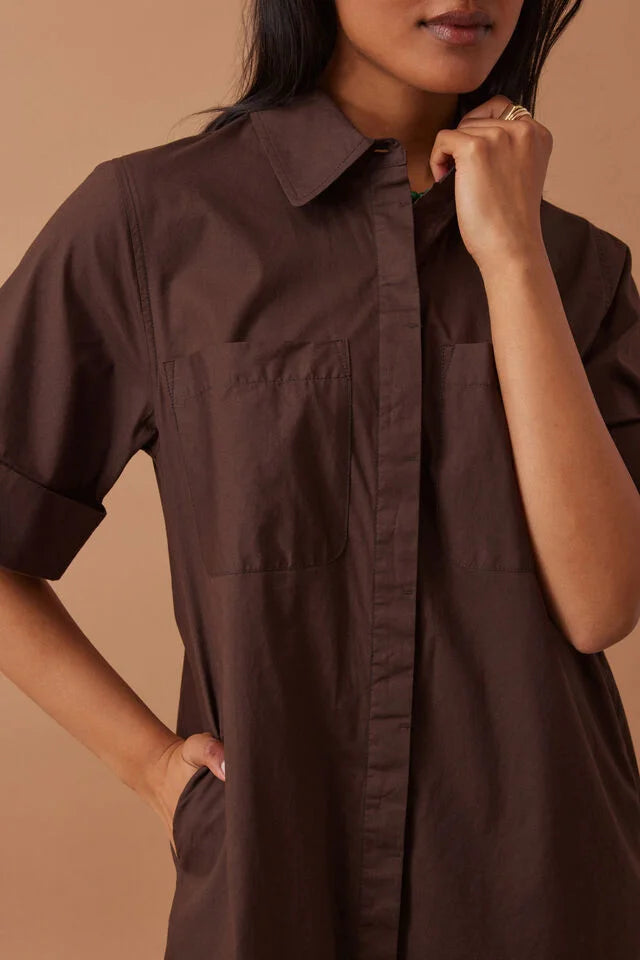 Sara Mini Shirt Dress