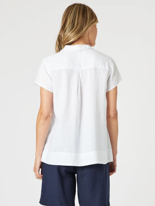 Lino V Neck Top
