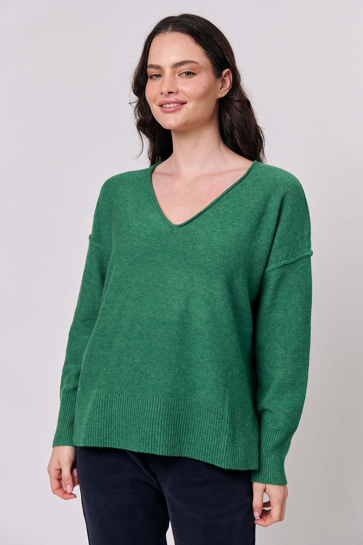 Classic Knit V-Neck Jumper