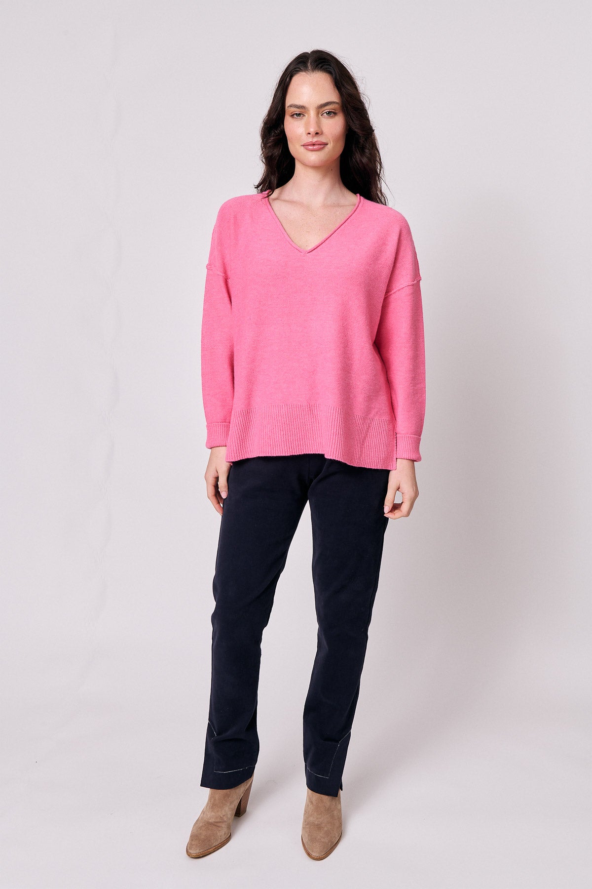 Classic Knit V-Neck Jumper