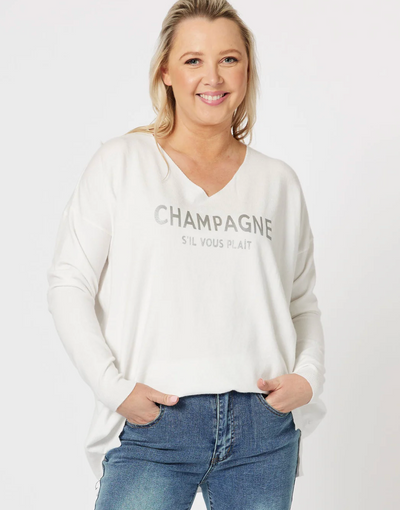 Champagne Knit Top