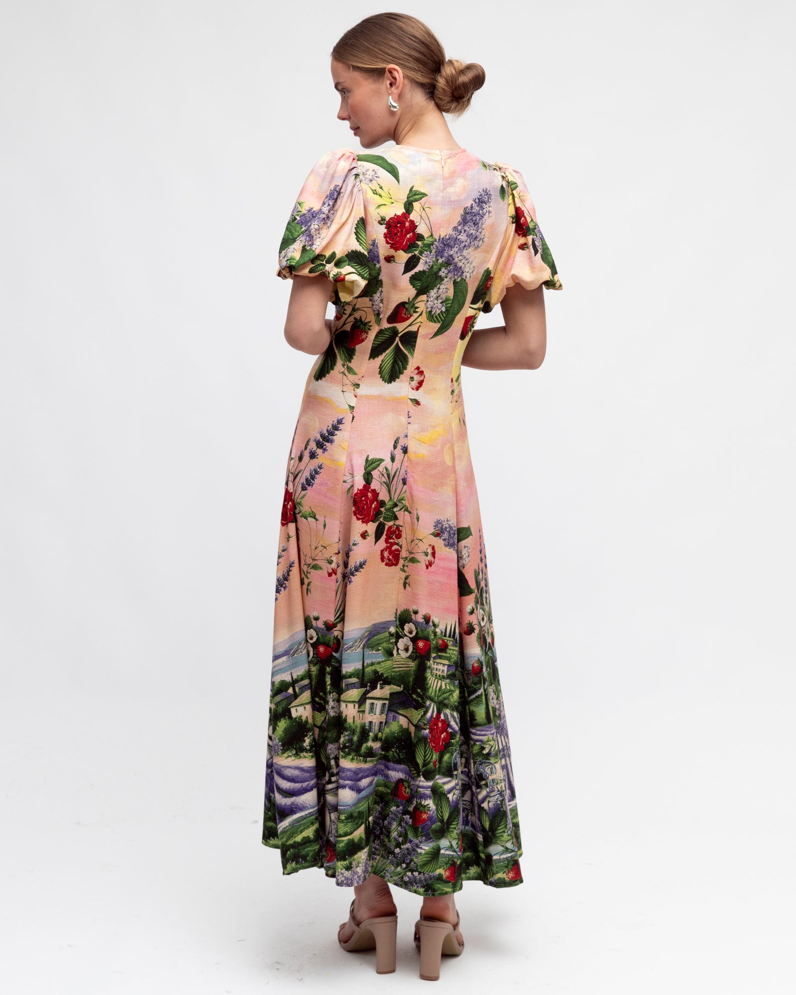 Provence Twist Midi Dress