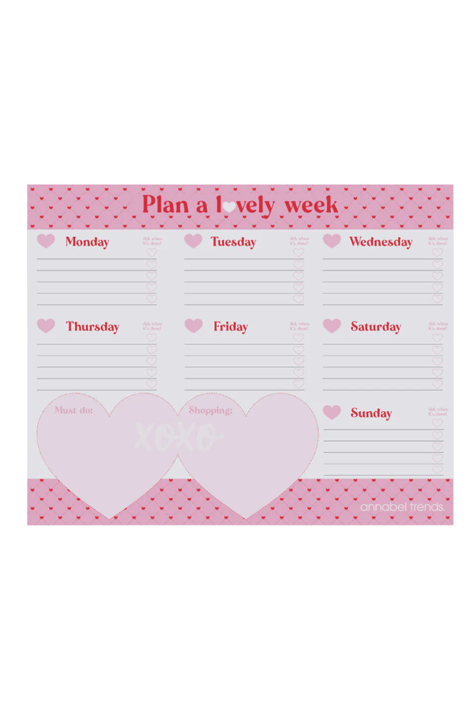 Weekly Planner Pad