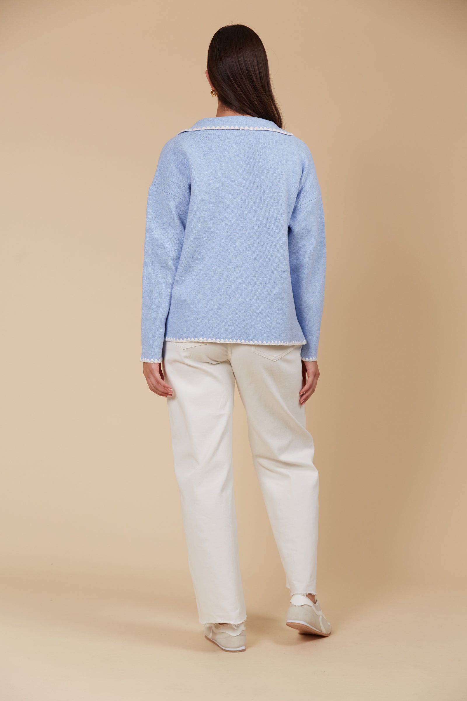 Athena Contrast Stitch Jumper