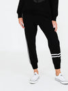 Black 2 Stripe Sweatpants