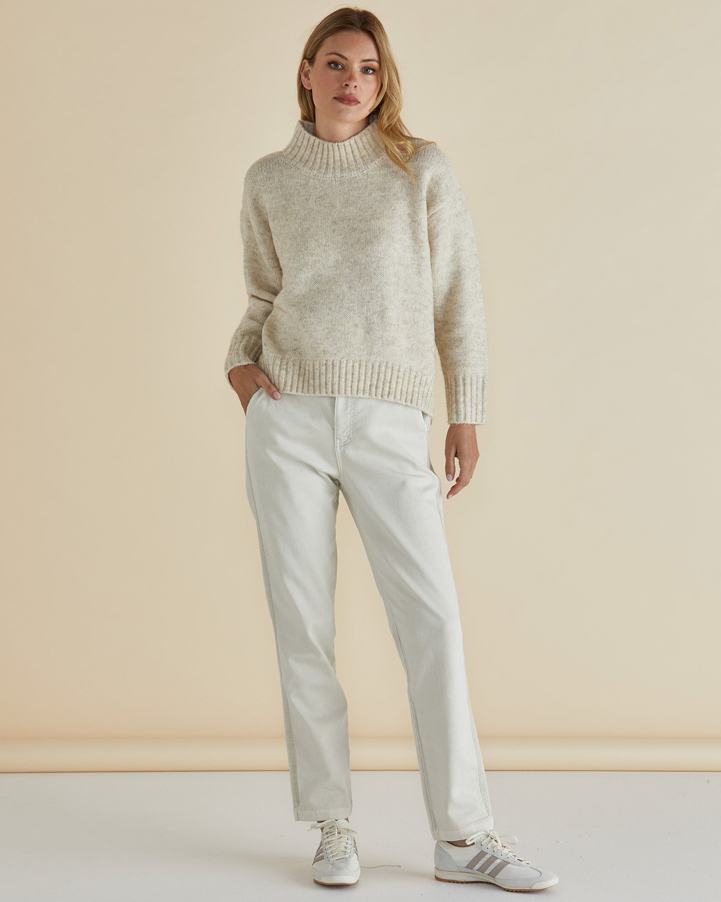 Lola High Neck Knit Jumper