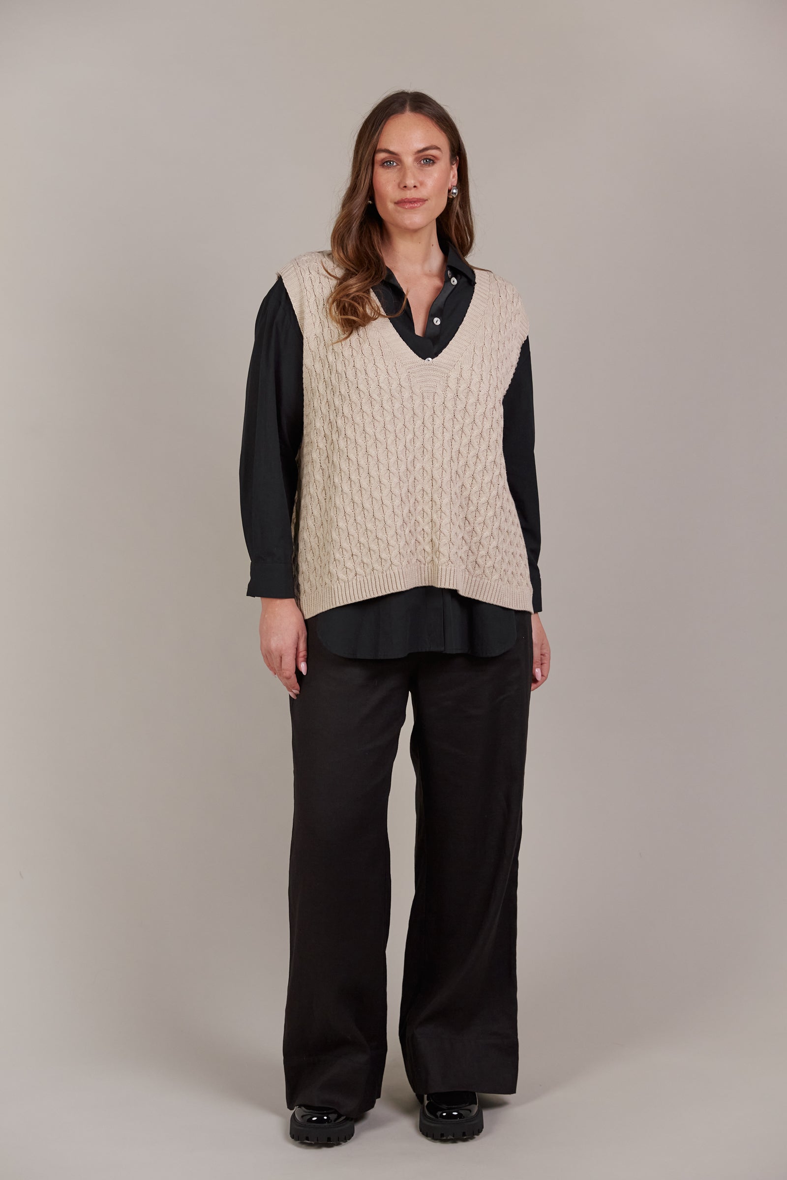 Naviva Cotton Knit Vest