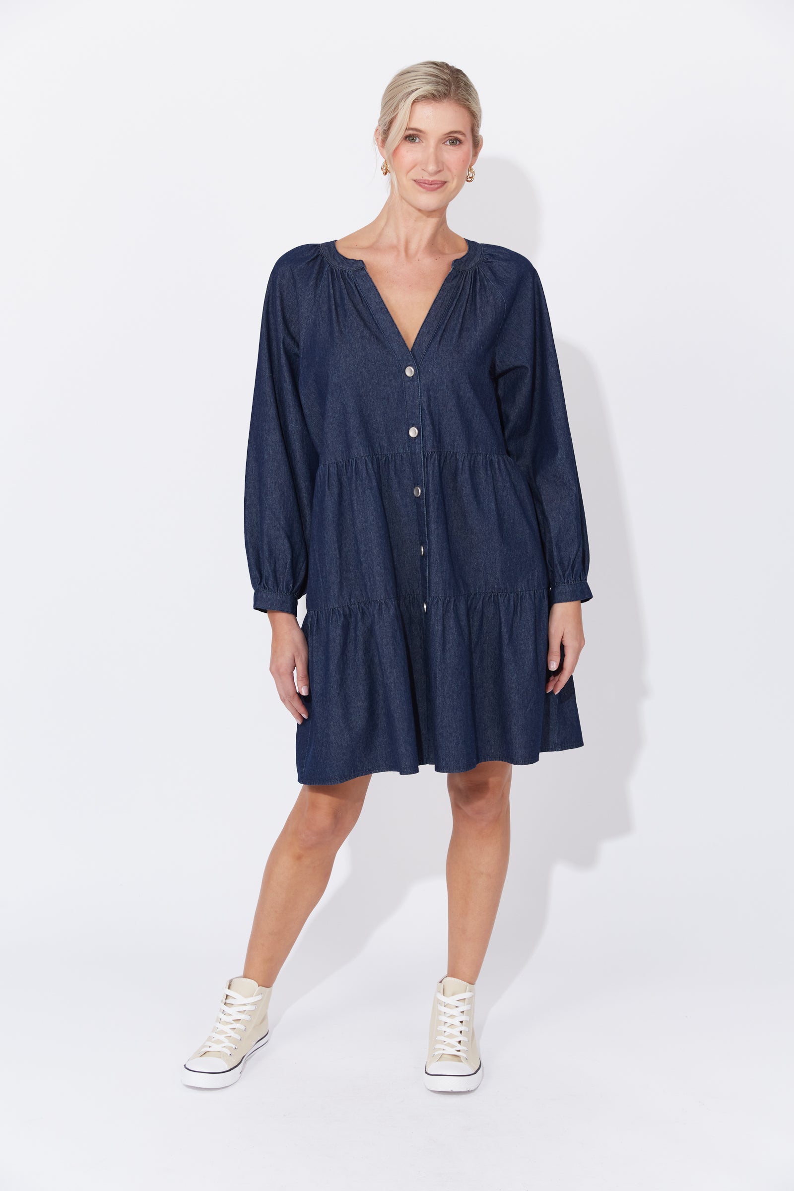 Austin Denim Midi Dress