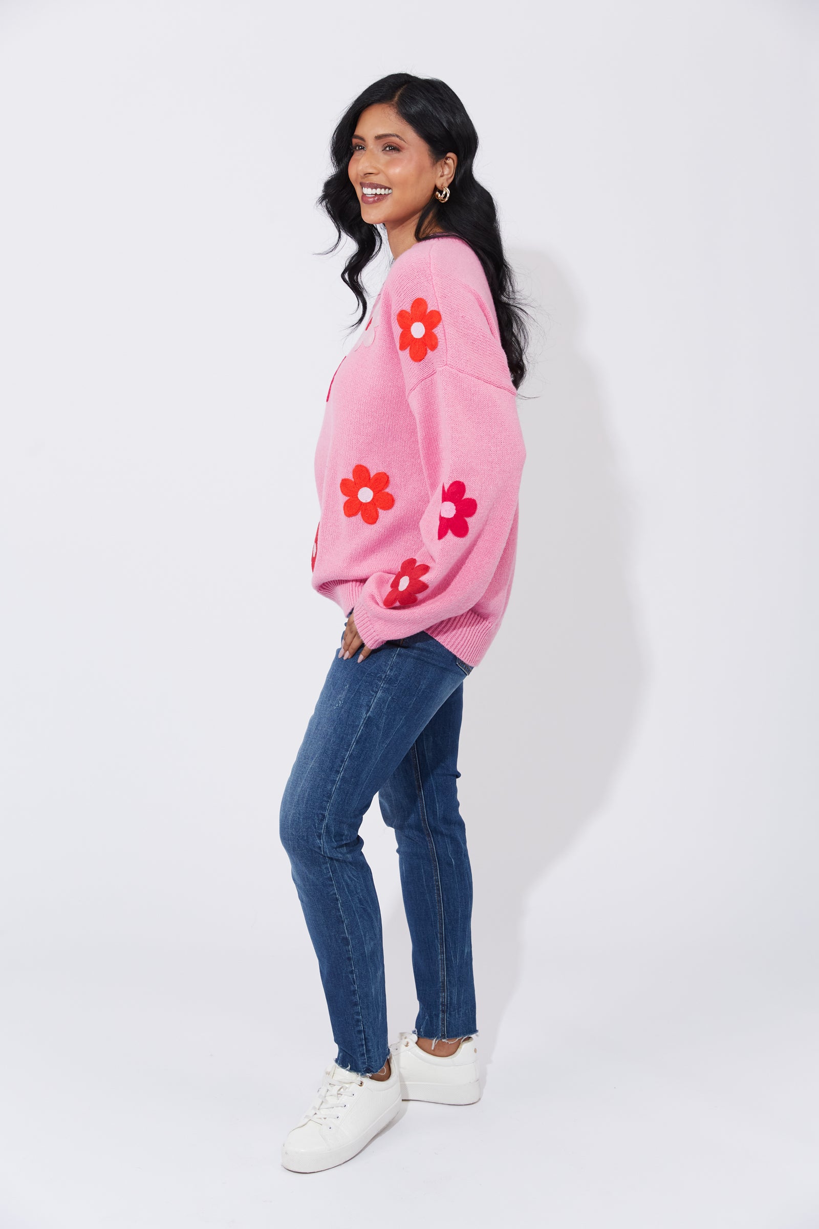 Delphi Flower Knit Jumper