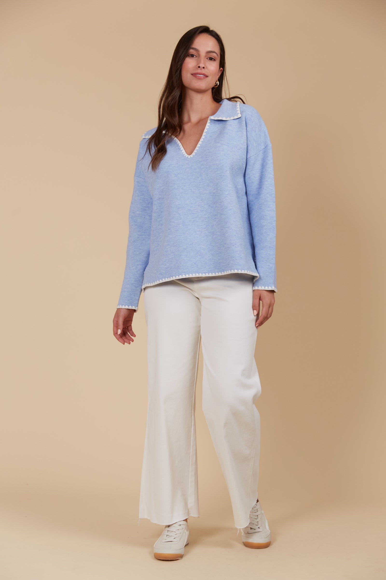 Athena Contrast Stitch Jumper