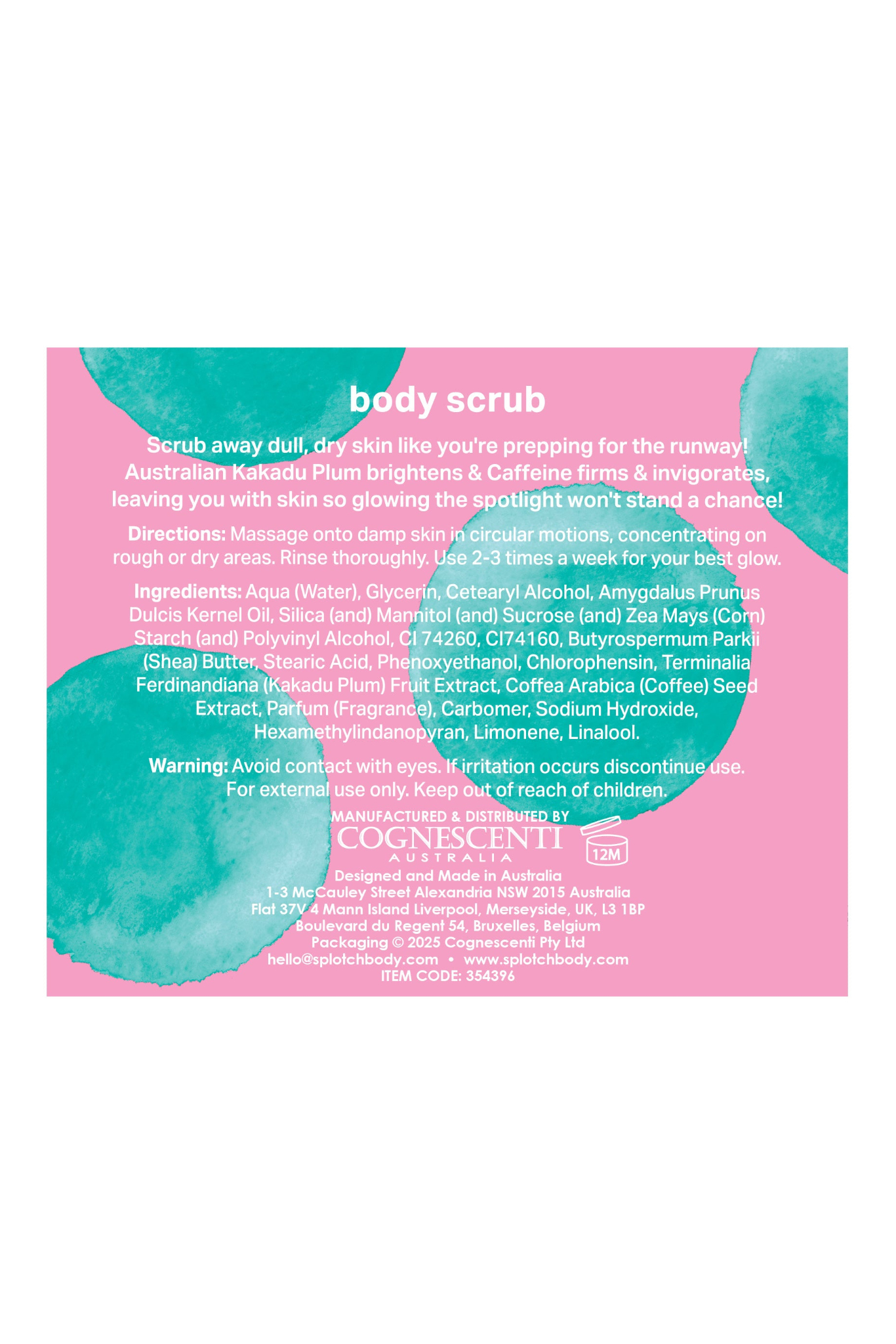 Catwalk Glow Body Scrub