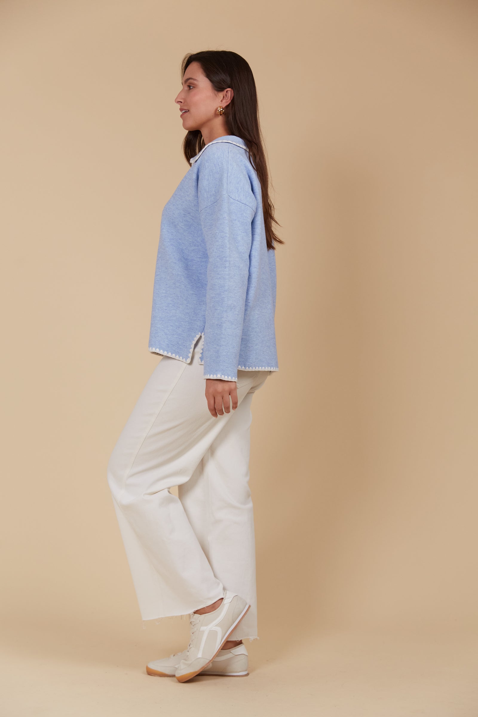 Athena Contrast Stitch Jumper
