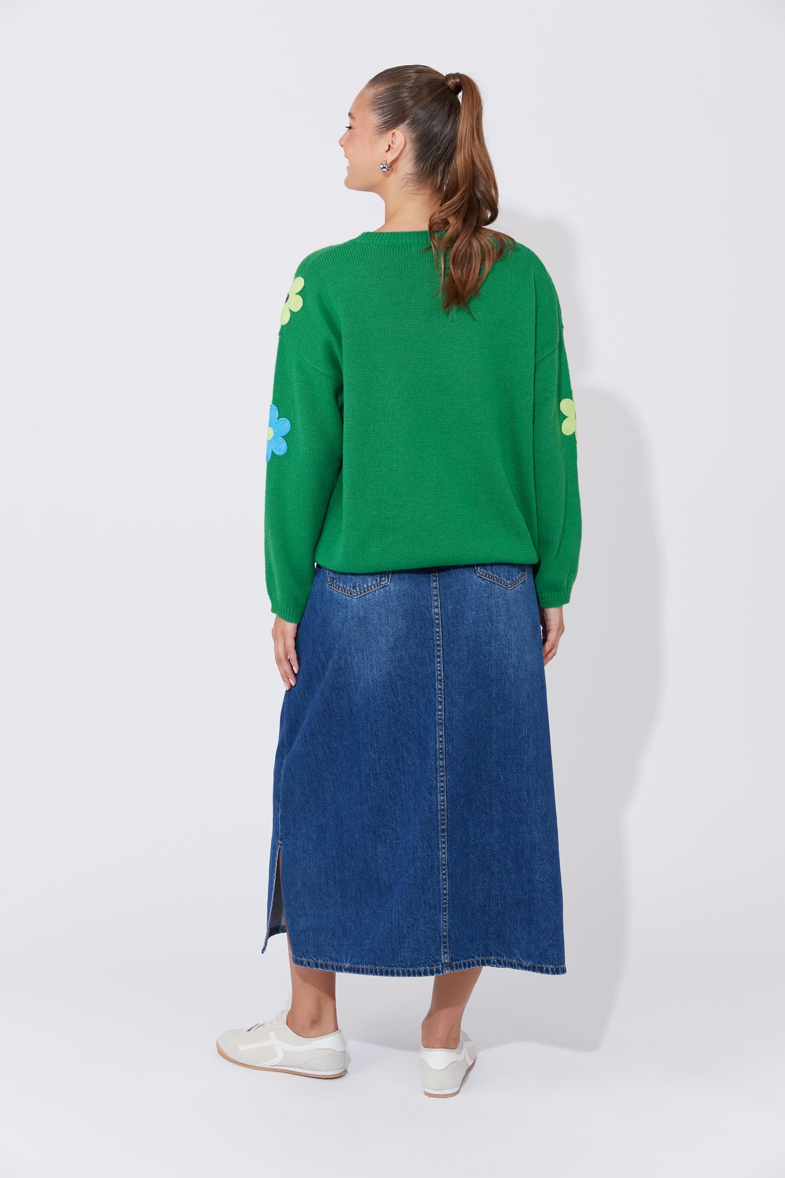 Delphi Flower Knit Jumper