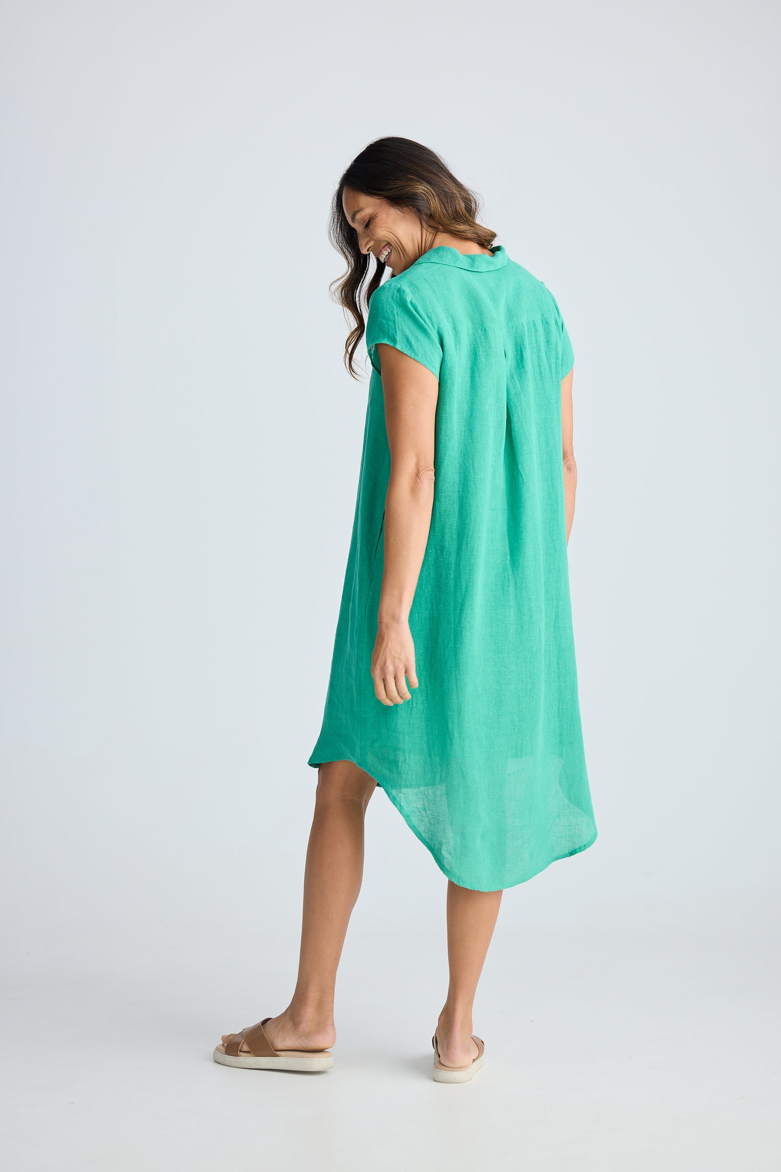 Ahoy Linen Tunic Dress