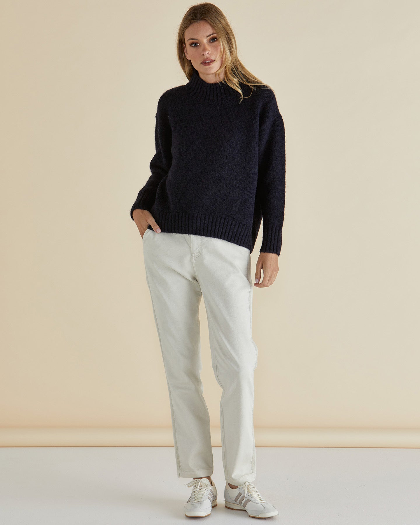 Lola High Neck Knit Jumper