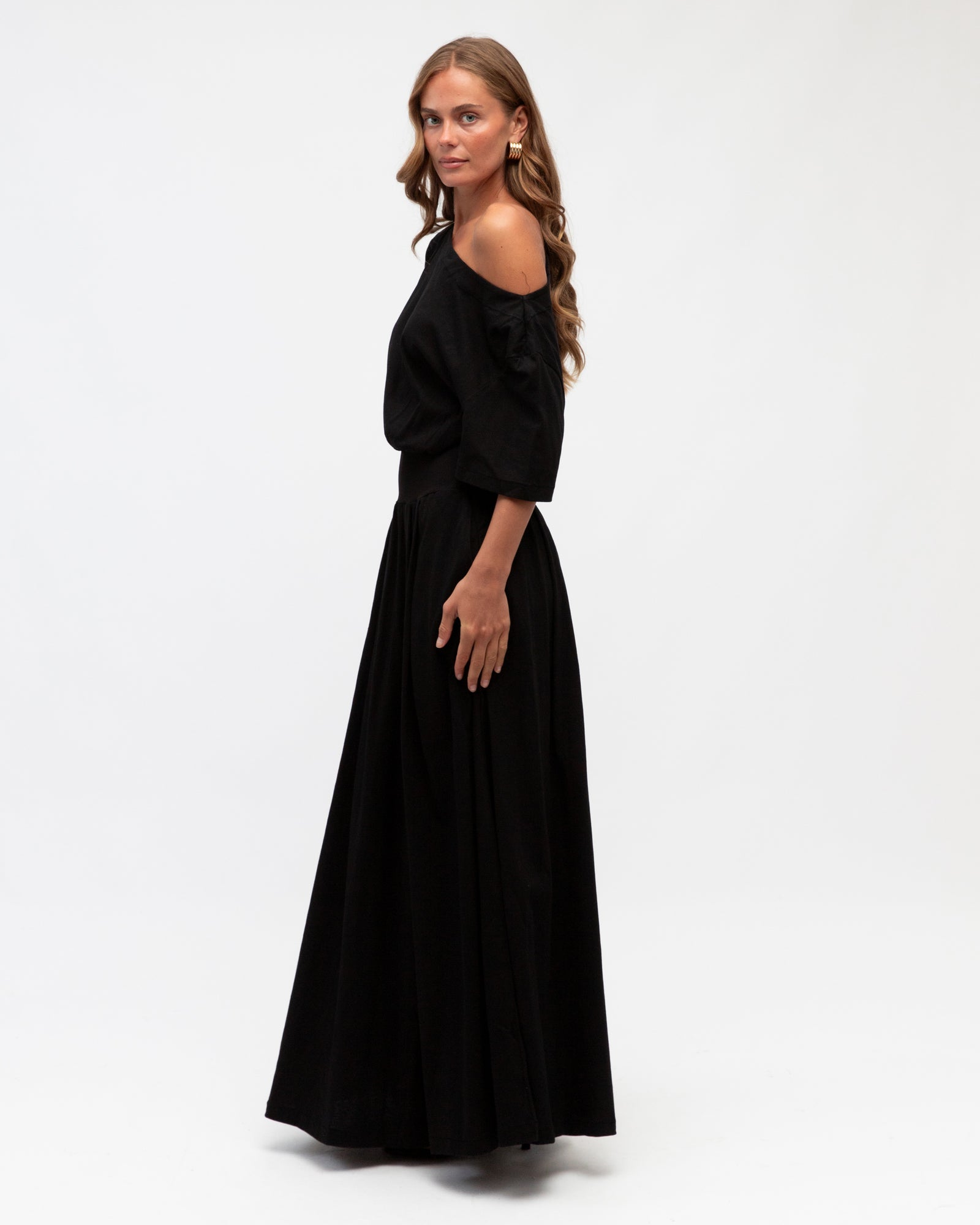 Jenna Boat Neck Maxi Dress