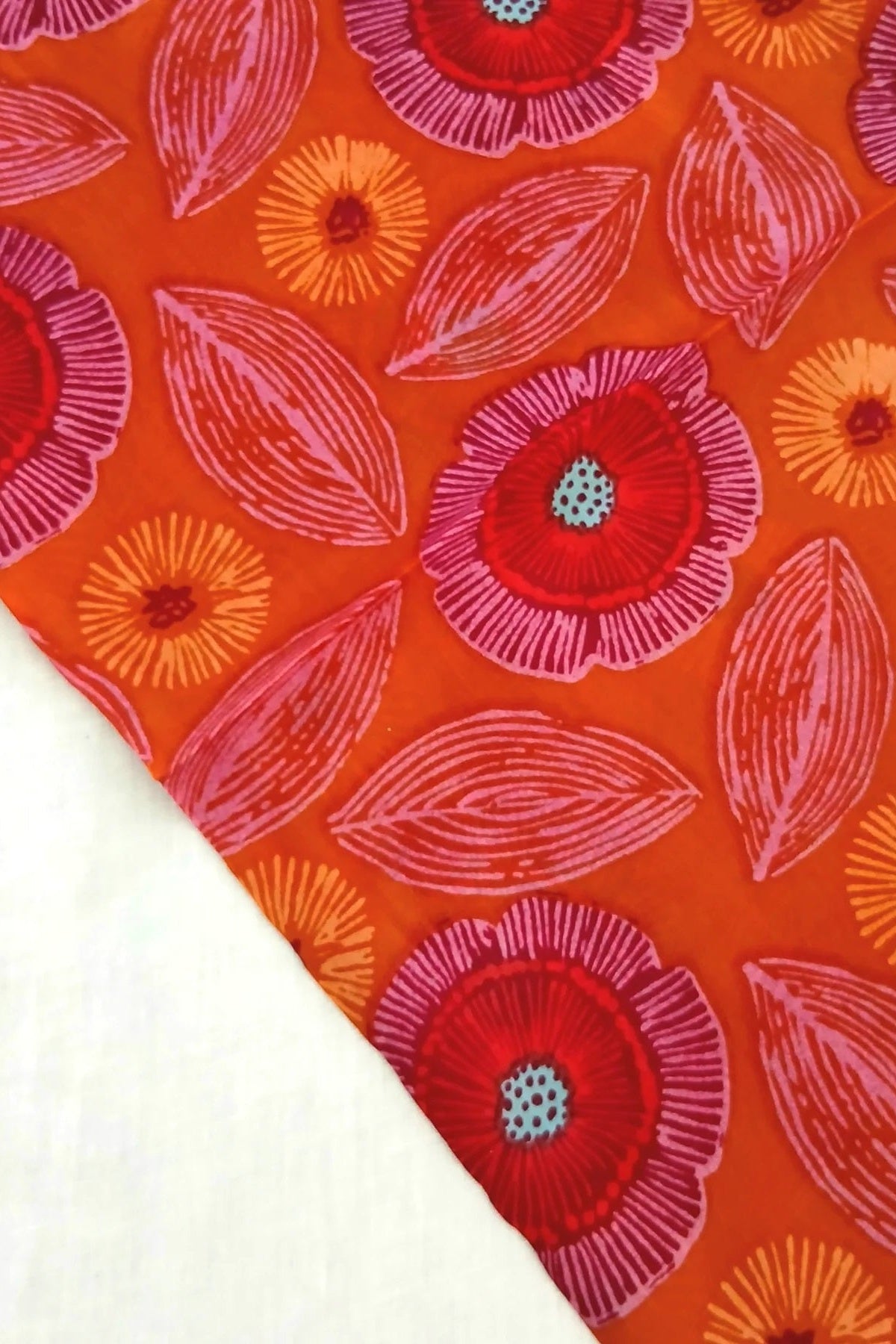 Silk Native Flower Scarf