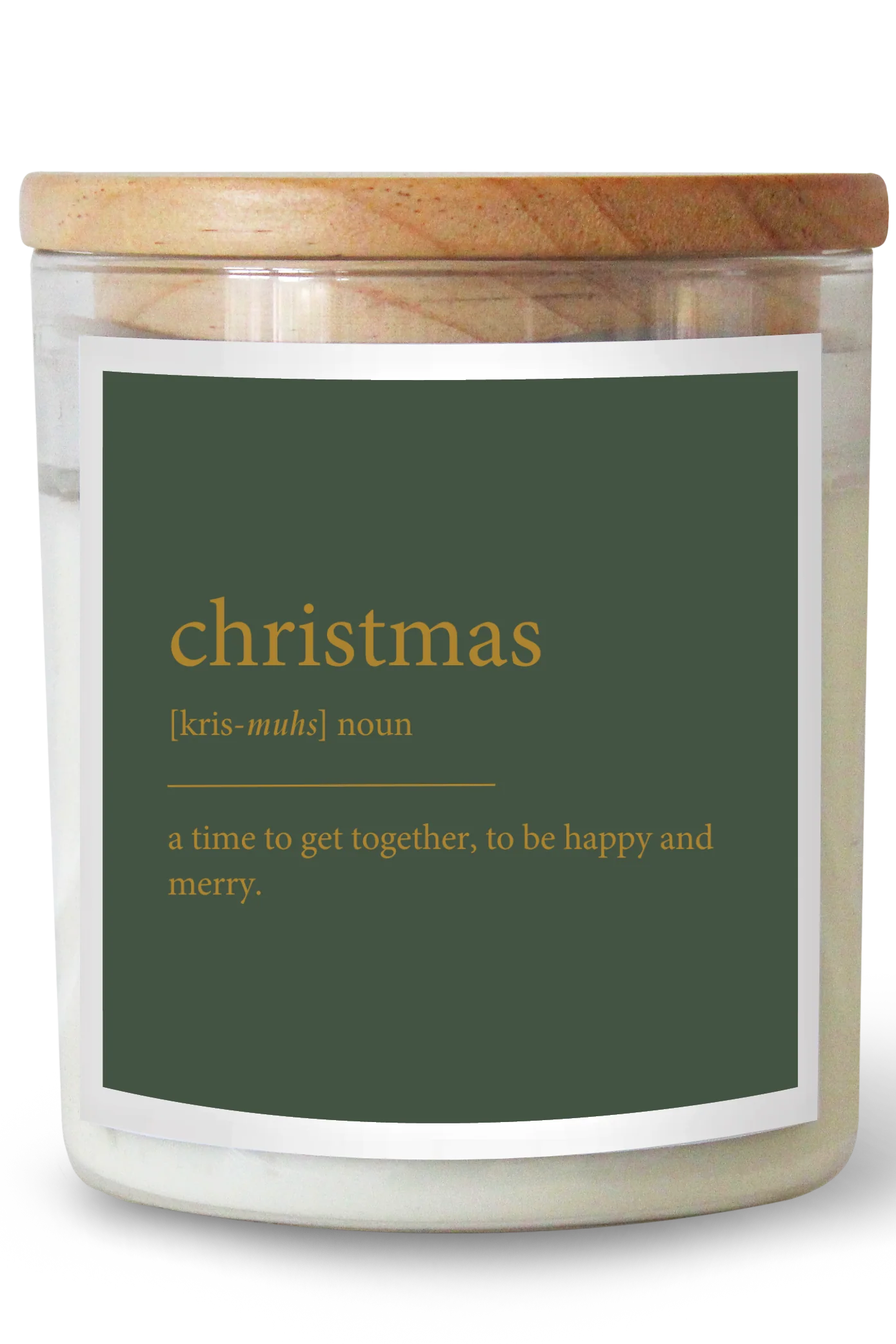 Goldie Dictionary Soul Christmas Candle