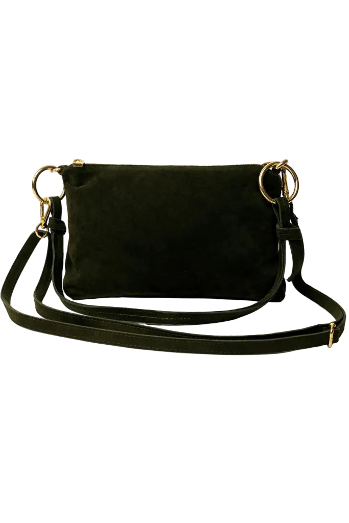 Suede Crossbody Bag