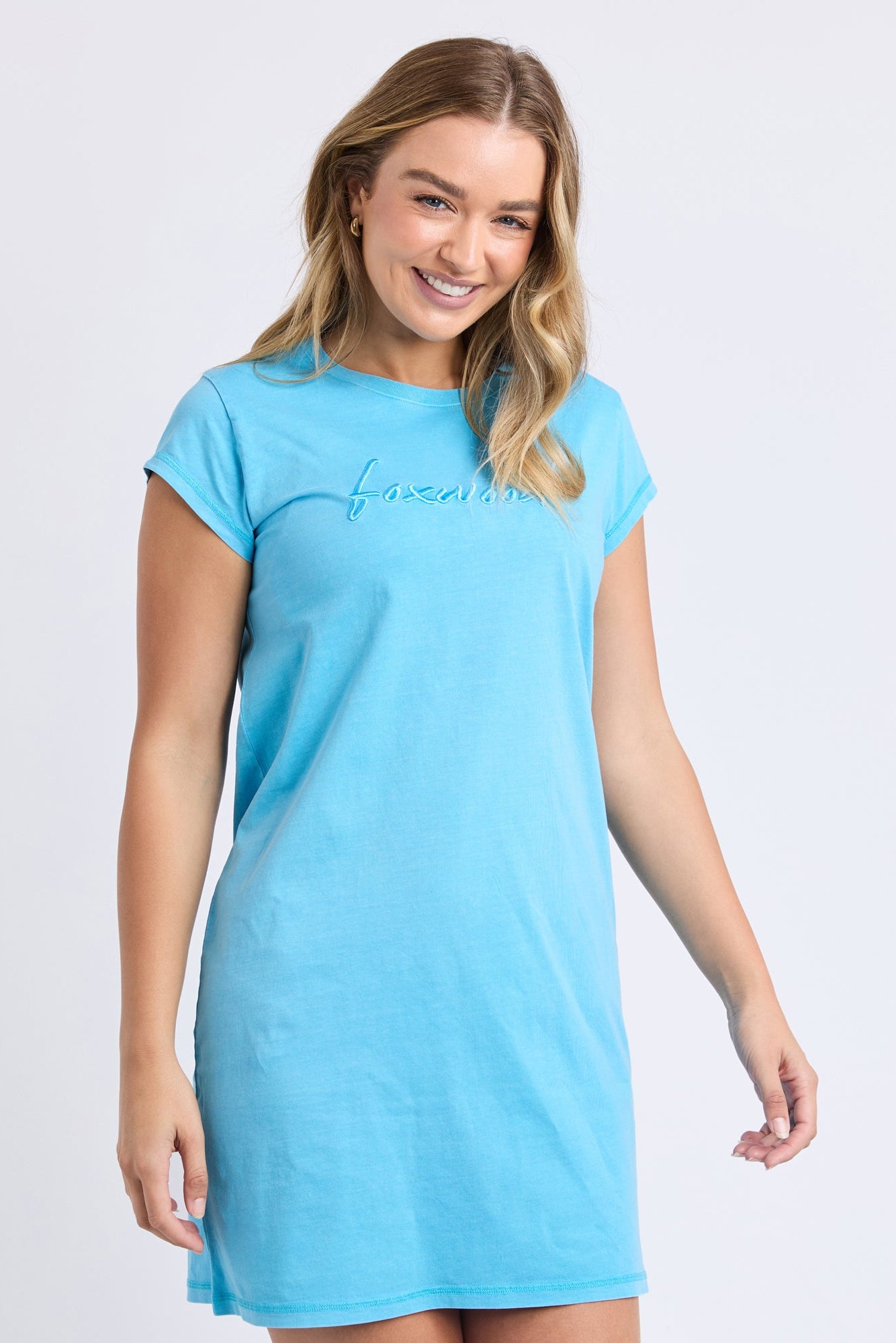 Signature Embroidery Tee Dress