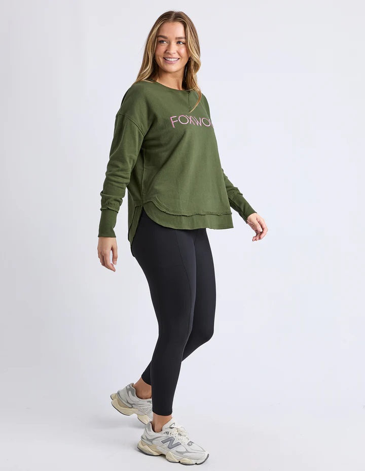 Simplified Metallic Crew Neck Jumper