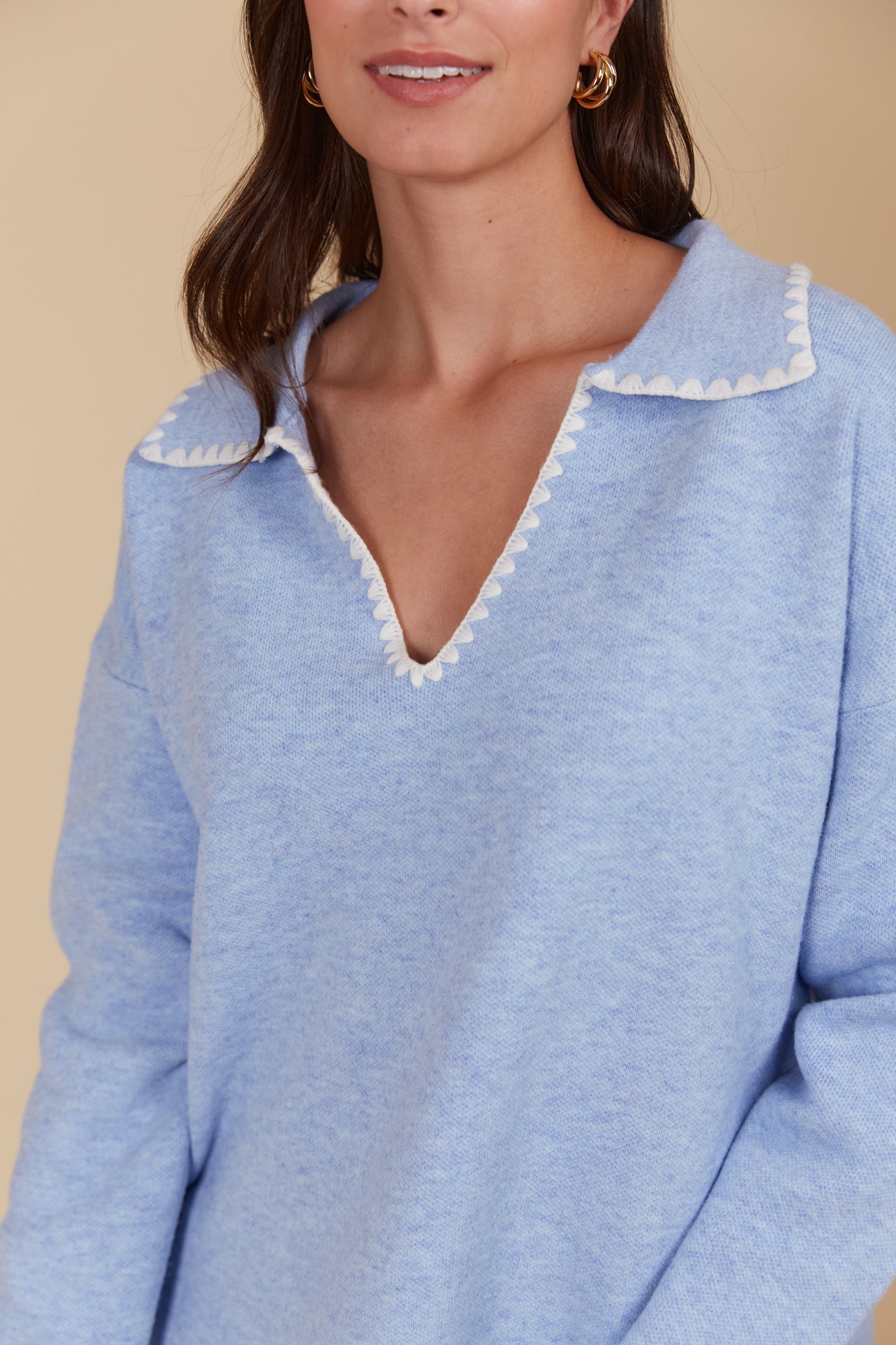 Athena Contrast Stitch Jumper