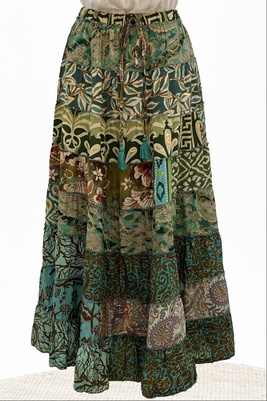 Stevie Silk Maxi Skirt