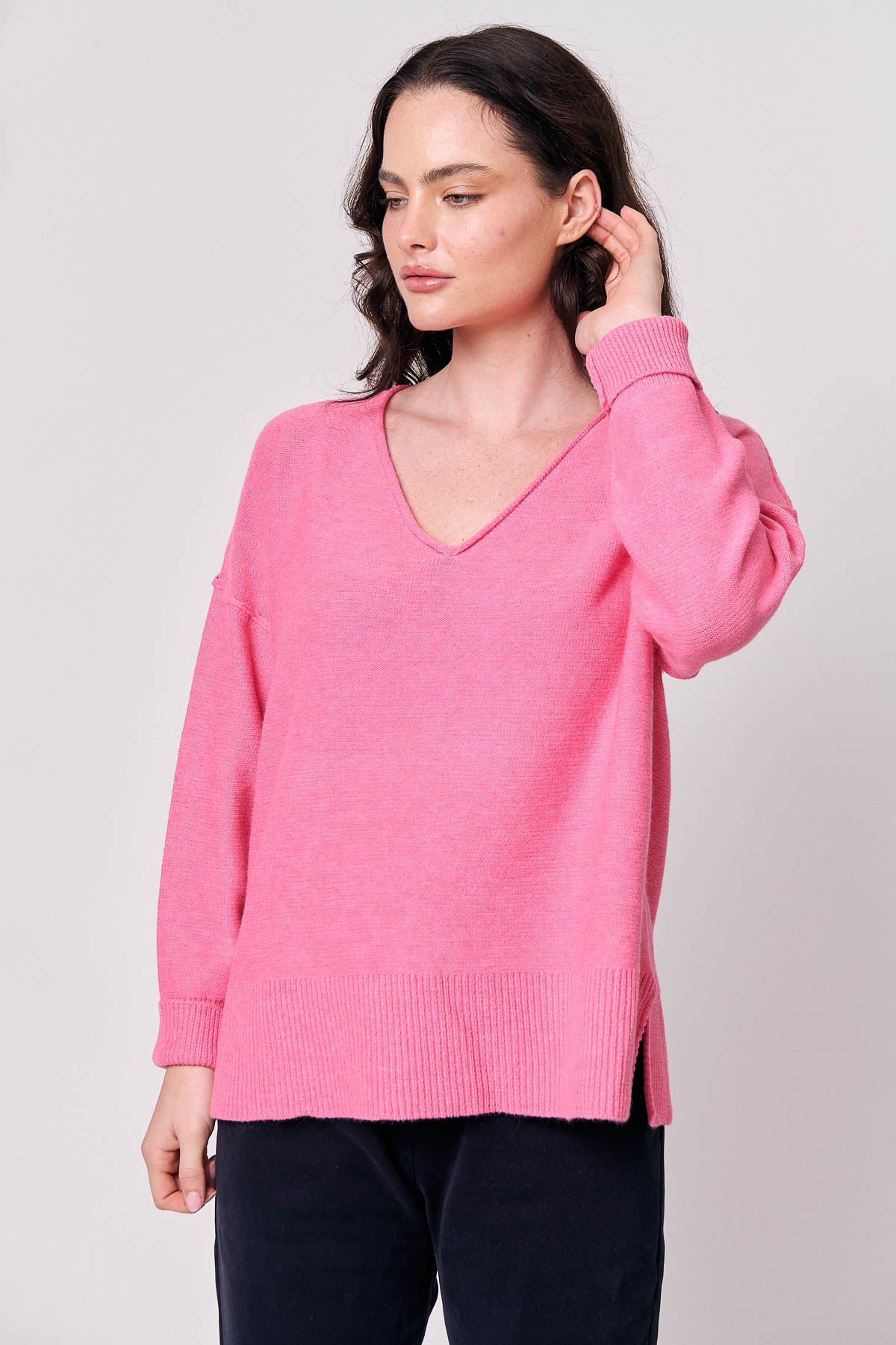 Classic Knit V-Neck Jumper