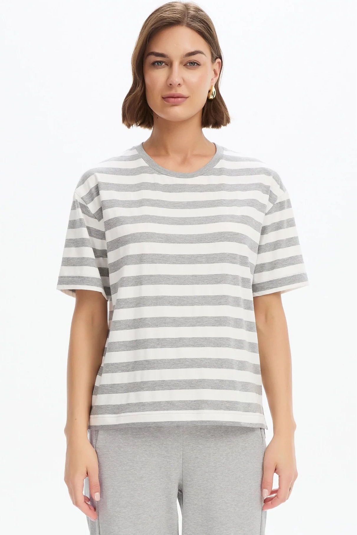 Boxy Striped Tee