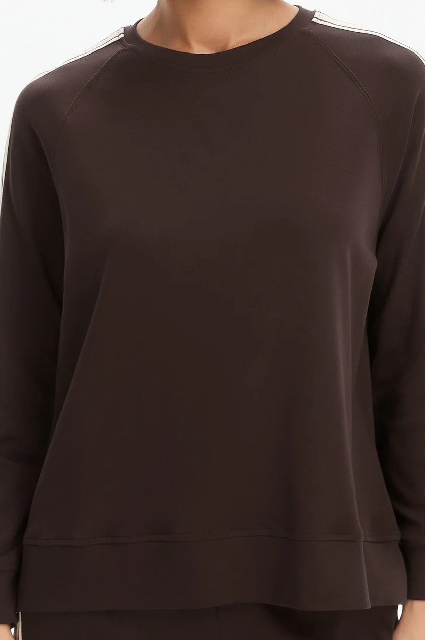 Stripe Sleeve Sweatshirt