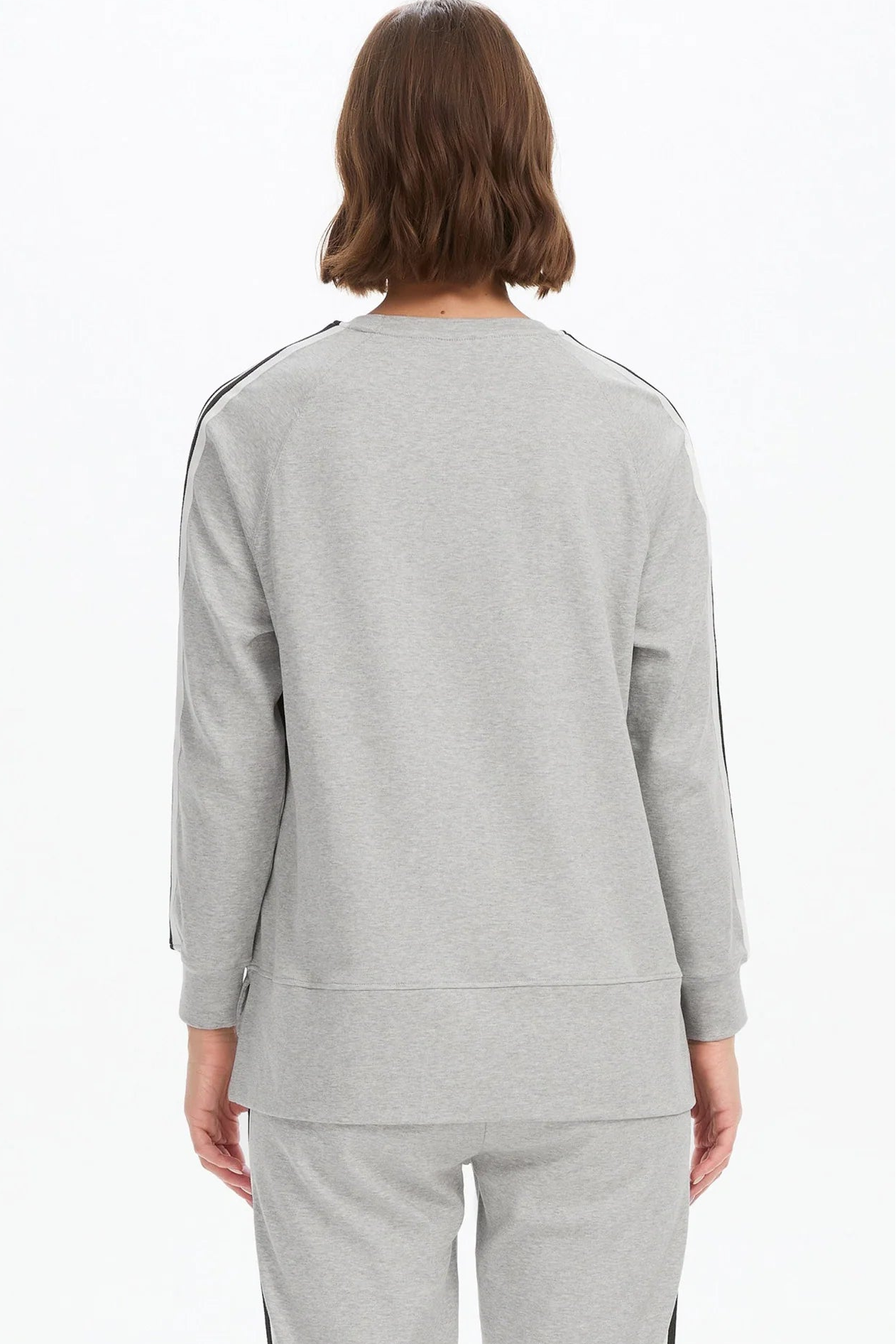 Stripe Sleeve Sweatshirt