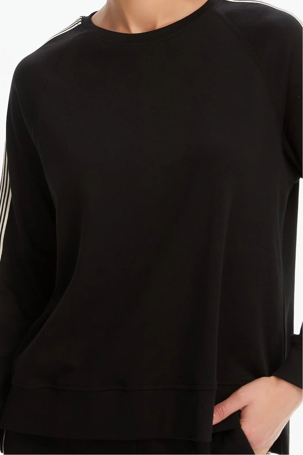 Stripe Sleeve Sweatshirt