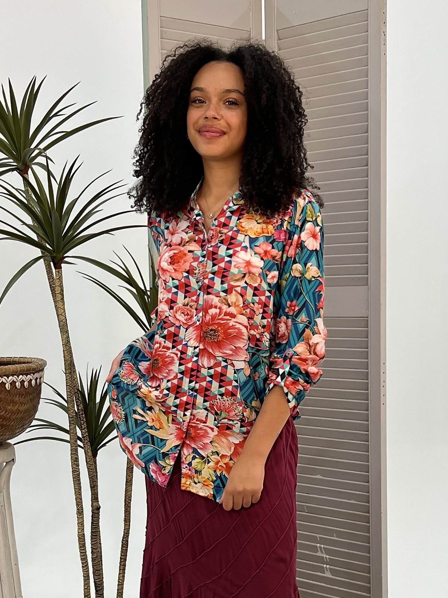 Floral Diamond Shirt