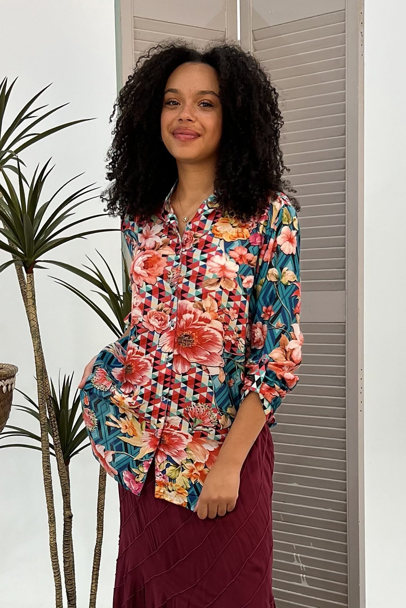 Floral Diamond Shirt