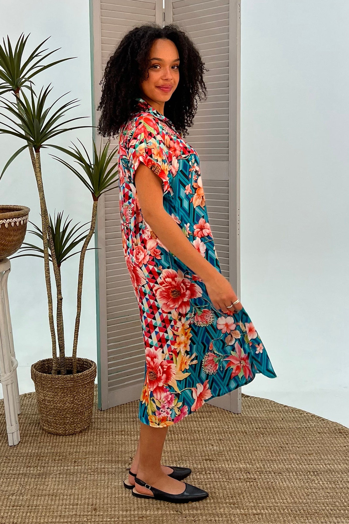 Floral Diamond Dresden Dress