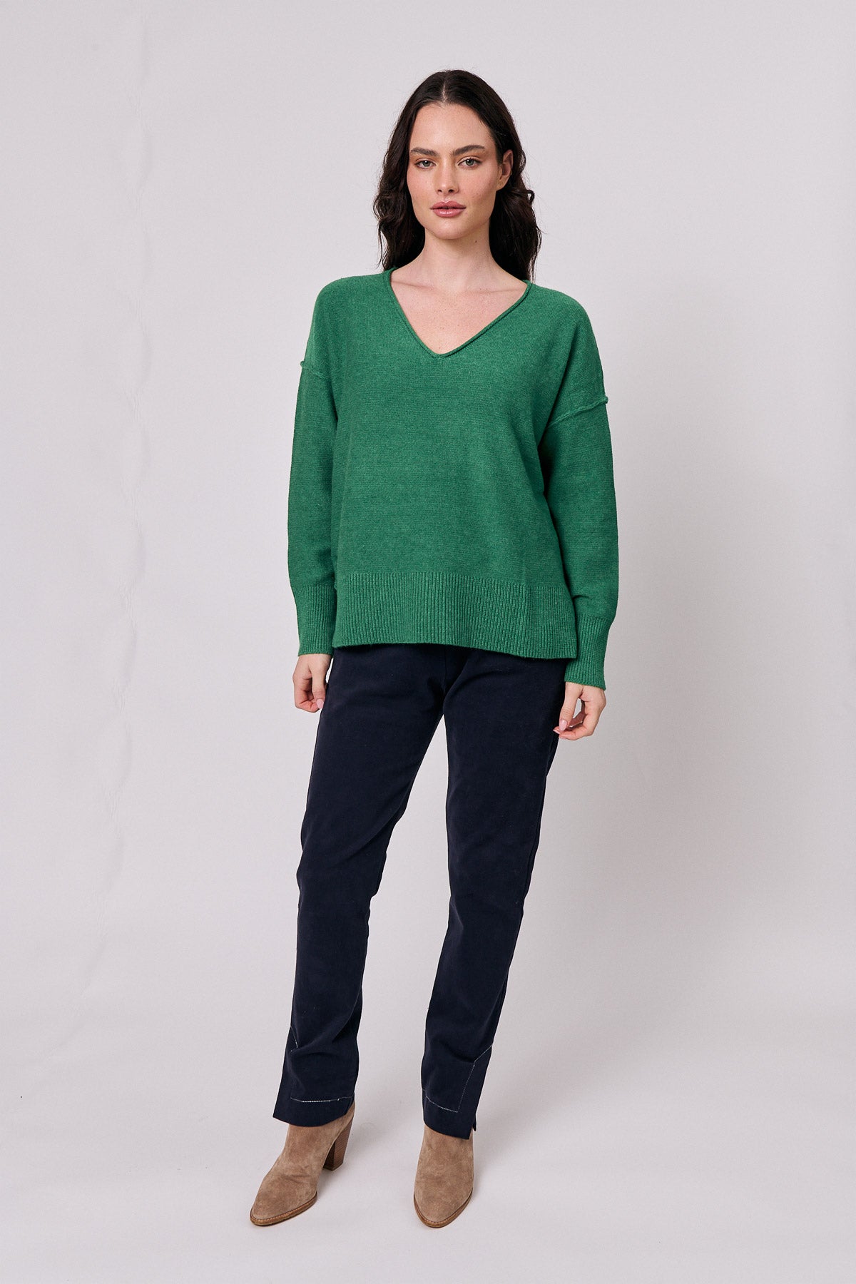 Classic Knit V-Neck Jumper