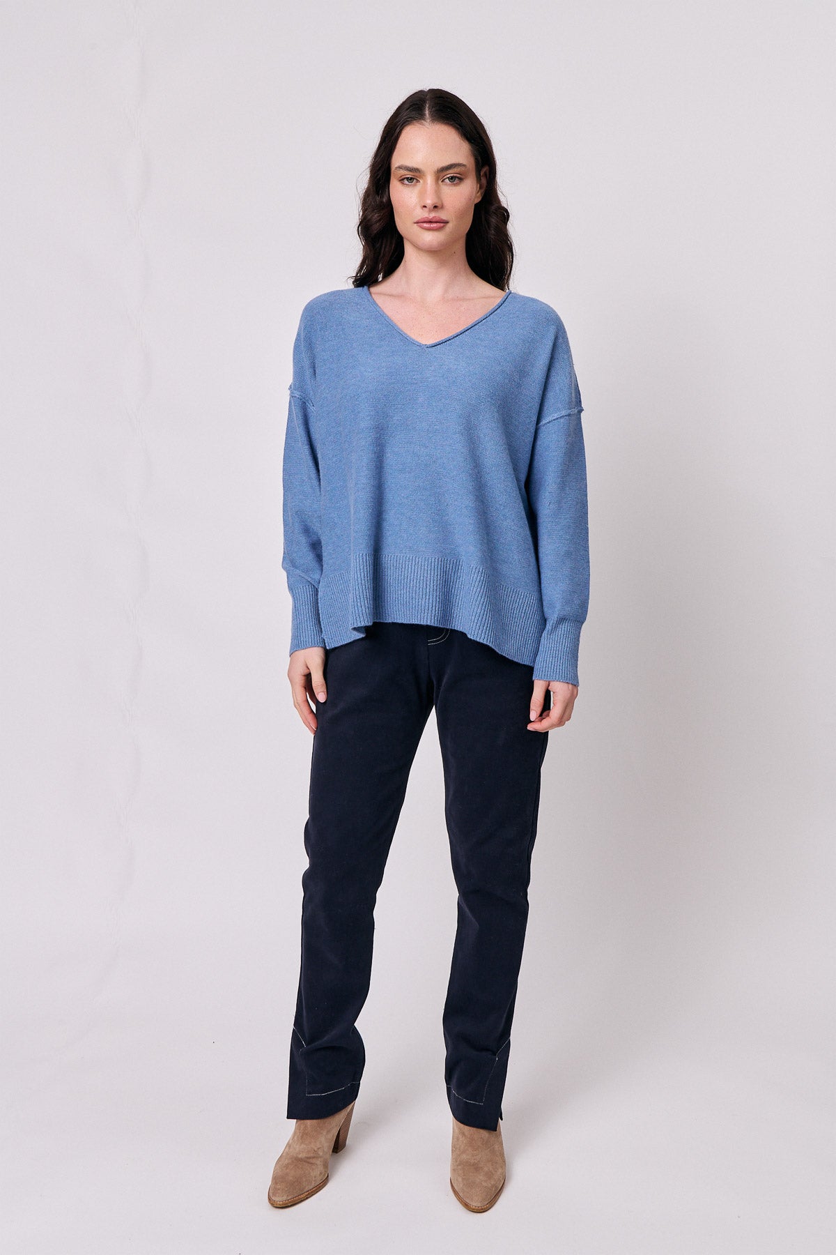 Classic Knit V-Neck Jumper