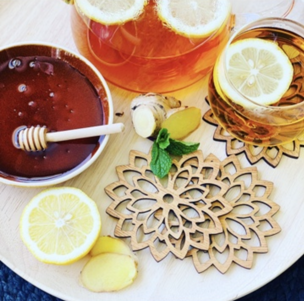 Laser Cut Timber Coasters