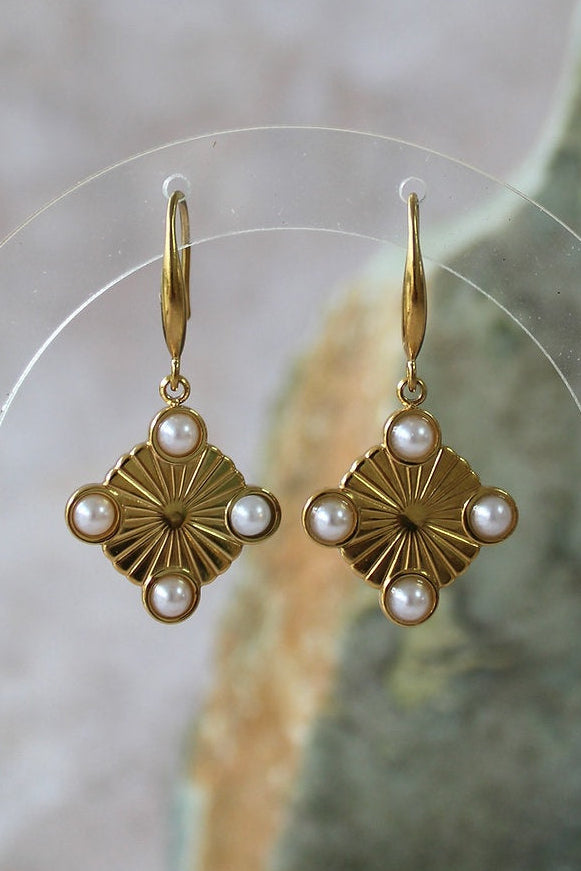 Lola Deco Coin Earrings