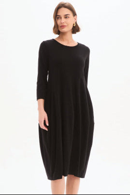 Diagonal Seam Knit Dress