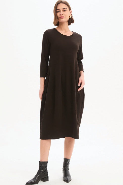 Diagonal Seam Knit Dress
