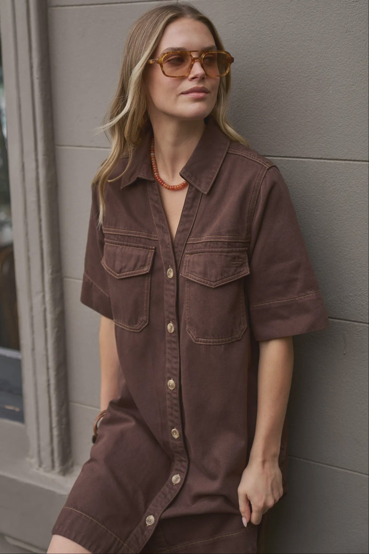 Bonnie Relaxed Shirt Dress