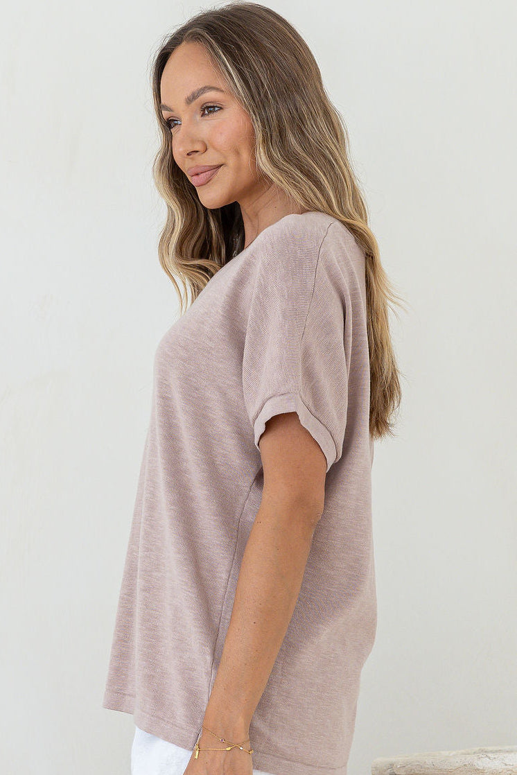 Cotton V Neck Top