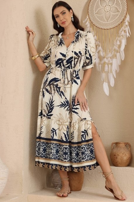 Bella Palm Dress